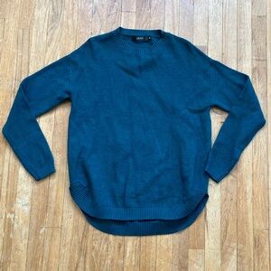 Leani Turquoise Crewneck Knit Sweater
